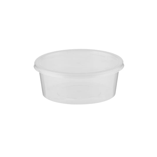 hotpack clear microwave round container 4 5 x 11 x 10 cm 250 ml 500 pcs