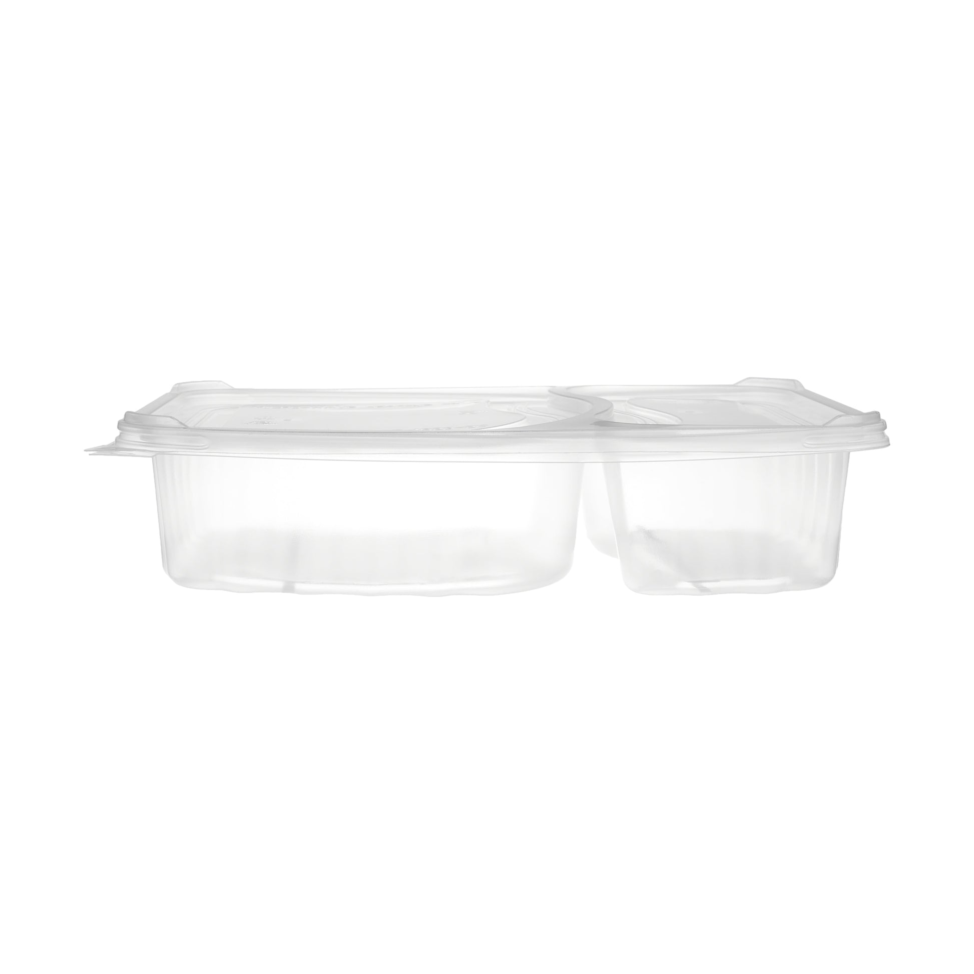 hotpack clear microwave 2 compartment container with lids 200 pcs