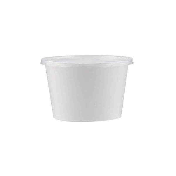 hotpack white round microwave container base with lid 12 x 76 cm 525 ml 500 pcs