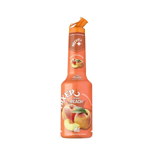 MIXER Peach Pure Concentrate, Perfect for Beverages  - 6 x 1 Liter Pack