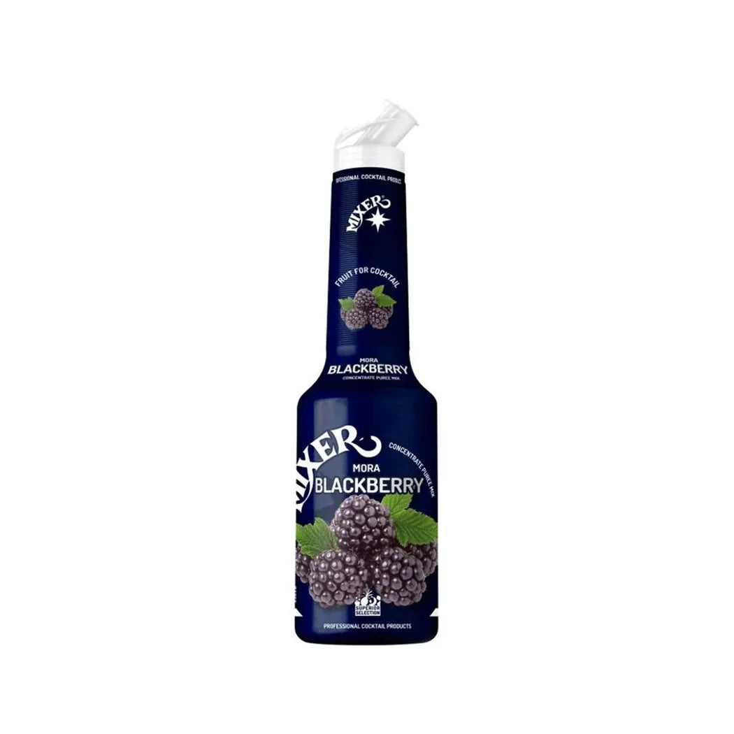 MIXER Blackberry Fruit Pure, Made with Concentrated German Blackberries- 6 x 1 Liter Pack