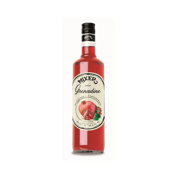 MIXER Grenadine-Pomegranate Syrup, Made with Osmotic Water and 100% French Sugar- 6 x 750 ml