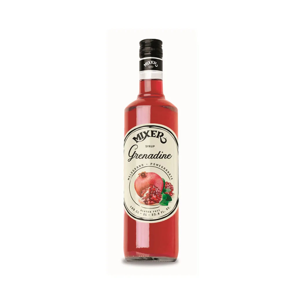 MIXER Grenadine Syrup, Pure French Sugar, Fruit Juice Enhanced- 6 x 1 Liter Pack