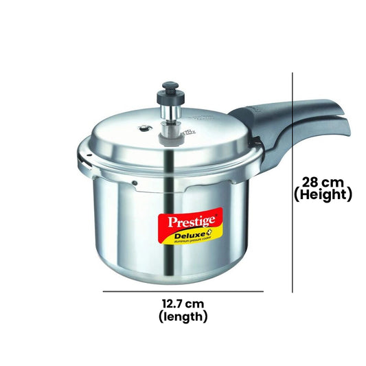 PRESTIGE MPD10701 DLX PLUS ALUMINUM COOKER, 3 ltr. CAPACITY