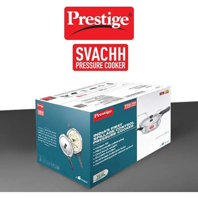 PRESTIGE MPD10728 SVACHH ALUMINUM JUNIOR DEEP PRESSURE COOKER, 3.5 ltr. CAPACITY