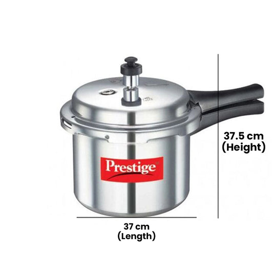 PRESTIGE MPP23100 POPULAR ALUMINUM PRESSURE COOKER, 3 ltr. CAPACITY