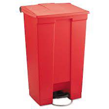 Rubbermaid 87L Step On Legacy Container Red