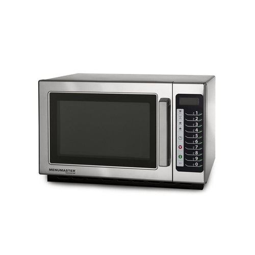 Menumaster Stainless Steel Electric 1100W Microwave with 10 Programmable Pads and 34L Capacity, 5 Power levels, L56 X W44 X H35 cm