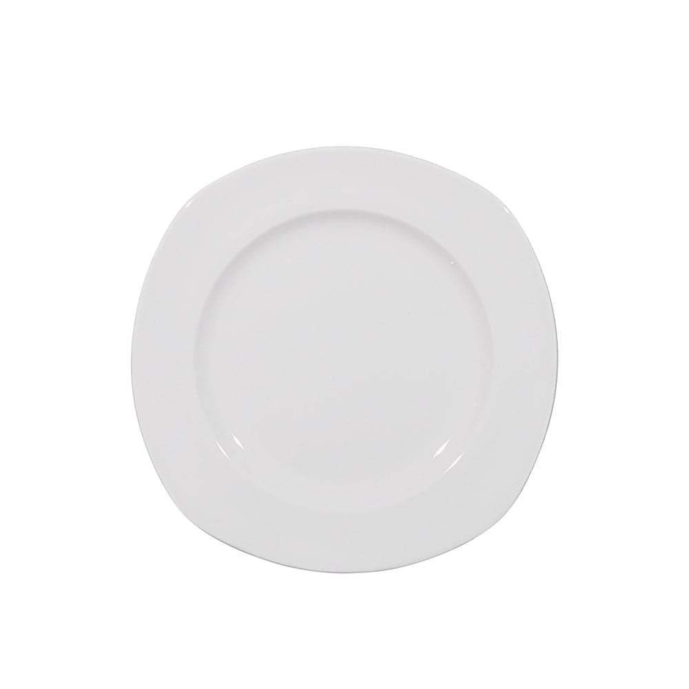 Furtino England Nuovo 17cm/6.5" White Porcelain Flat Plate - HorecaStore