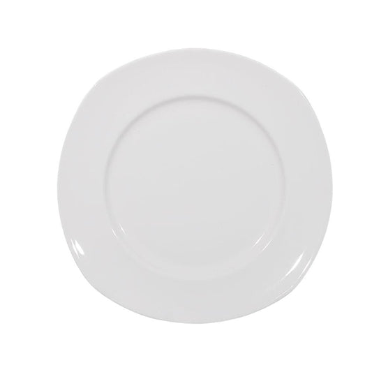 Furtino England Nuovo 28cm/11" White Porcelain Flat Plate - HorecaStore