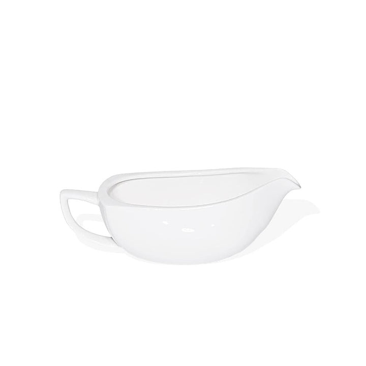 Furtino England Nuovo 45cl/15.5oz White Porcelain Sauce Boat - HorecaStore