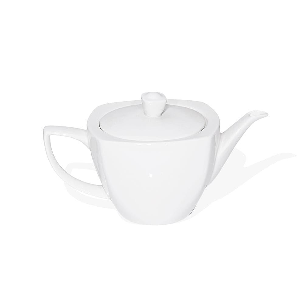 Furtino England Nuovo 100cl/35" White Porcelain Teapot - HorecaStore