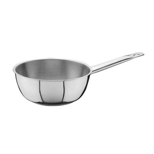 Ozti Stainless Steel Induction Rimmed Sauteuse, 16 x 6 cm