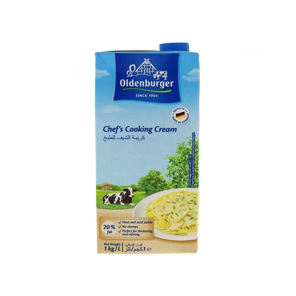 Oldenburger Germany Cooking Cream Uht 20% 12 x 1 ltr - HorecaStore