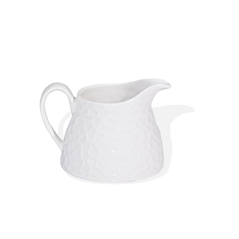 Furtino England Pebble 25.5cm/8.5" White Porcelain Jug/Creamer - HorecaStore