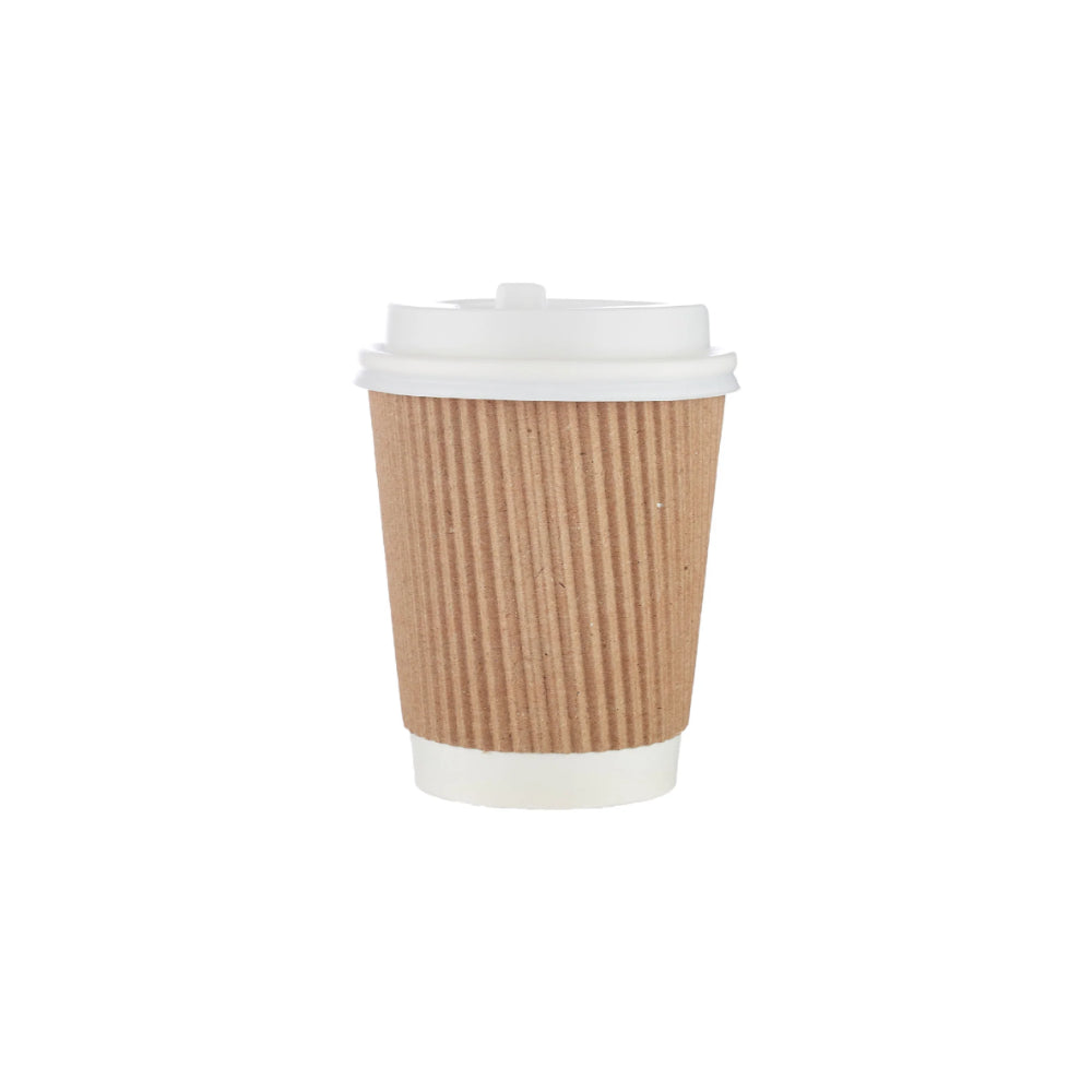 hotpack kraft ripple paper cup 237 ml 500 pcs