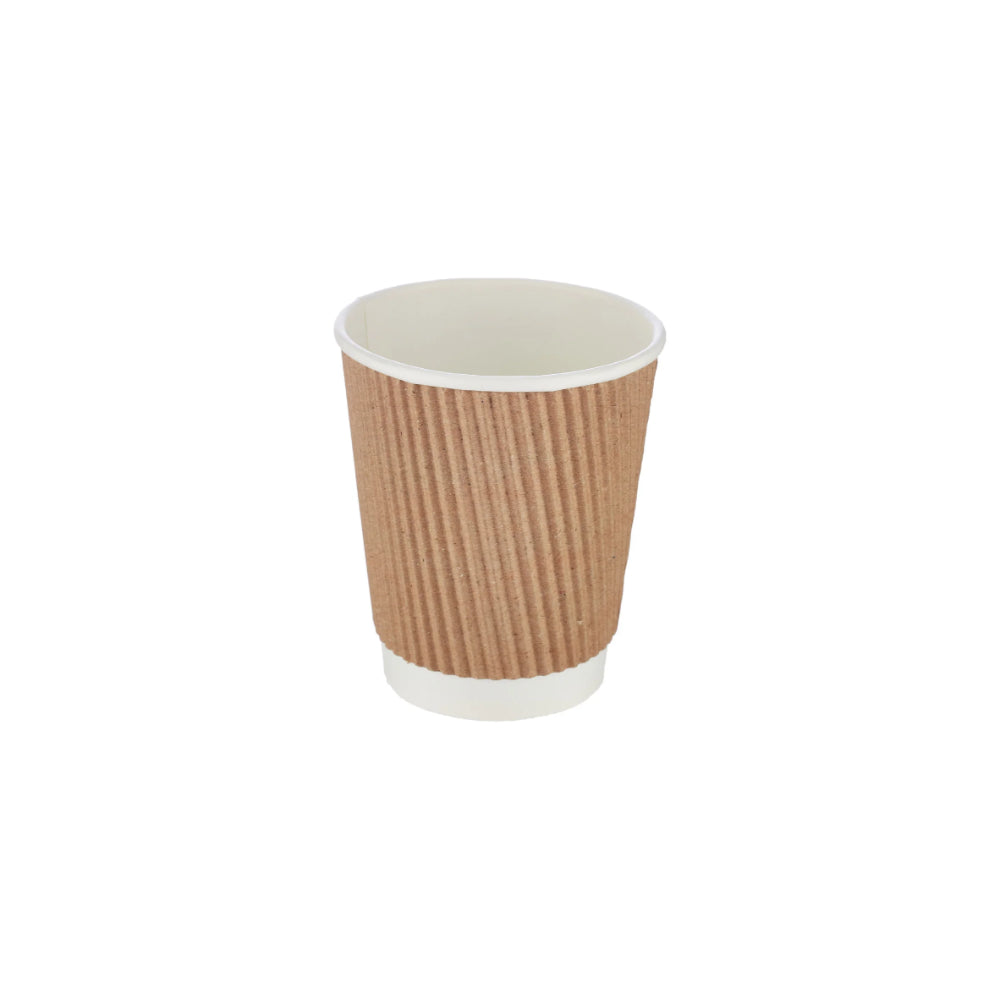 hotpack kraft ripple paper cup 237 ml 500 pcs