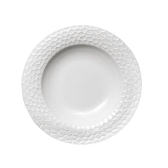 Furtino England Pebble 5"/13cm White Porcelain Deep Plate