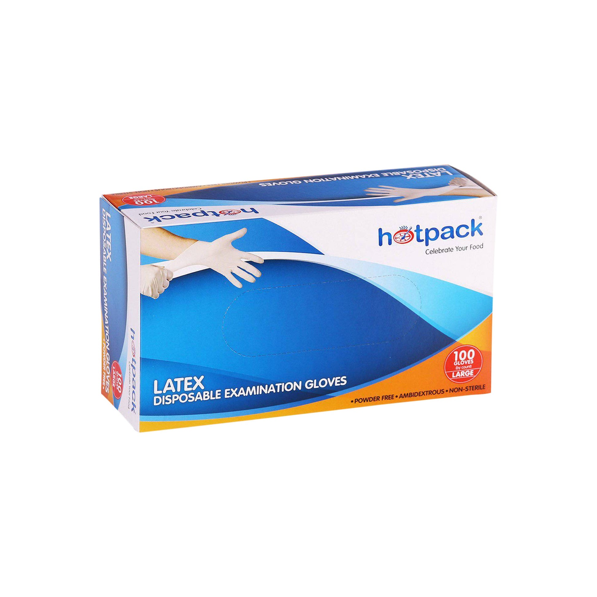 hotpack powder free latex gloves large size 1000 pcs