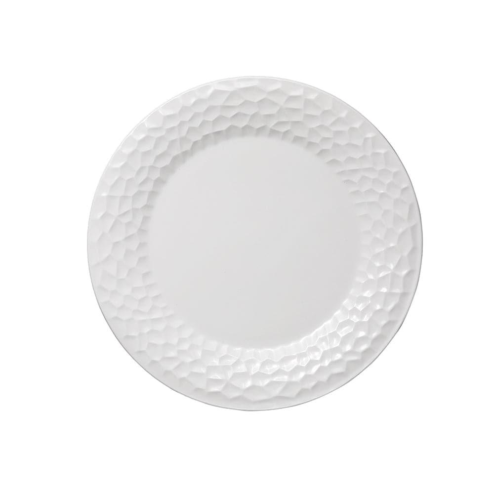 Furtino England Pebble 20cm/8" White Porcelain Flat Plate
