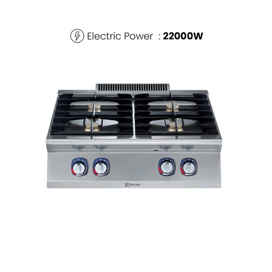 Electrolux 371001 Modular Cooking Range Gas Boiling Top 4 Burners 22 kW - HorecaStore