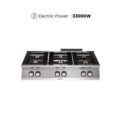 Electrolux 371004 Modular Cooking Range Gas Boiling Top 6 Burners 33 kW - HorecaStore