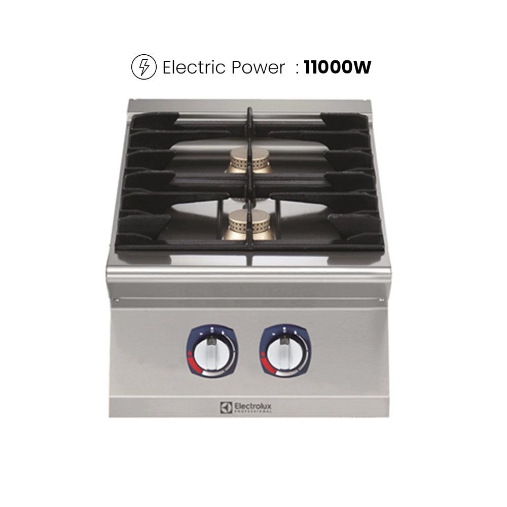 Electrolux 371000 Modular Cooking Range Gas Boiling Top 2 Burners 11 kW - HorecaStore