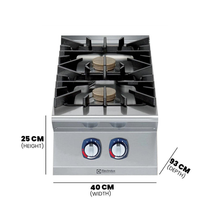 Electrolux 391001 Modular Cooking Range 2 Burner, Gas Power 20kW - HorecaStore