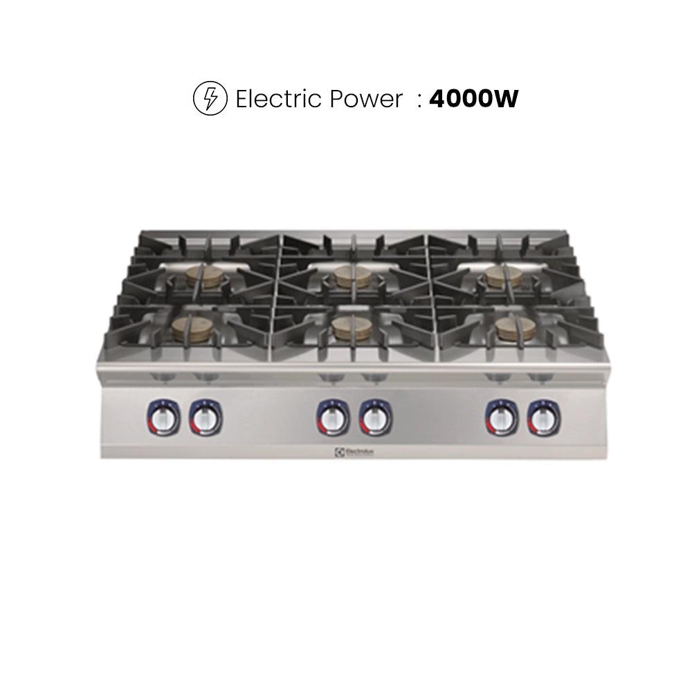 Electrolux 391012 Modular Cooking Range Gas Boiling Top 6 Burners 60 kW - HorecaStore