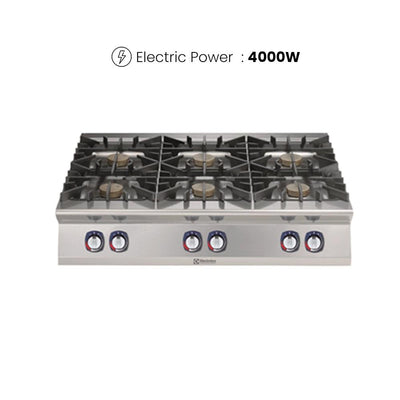 Electrolux 391012 Modular Cooking Range Gas Boiling Top 6 Burners 60 kW - HorecaStore