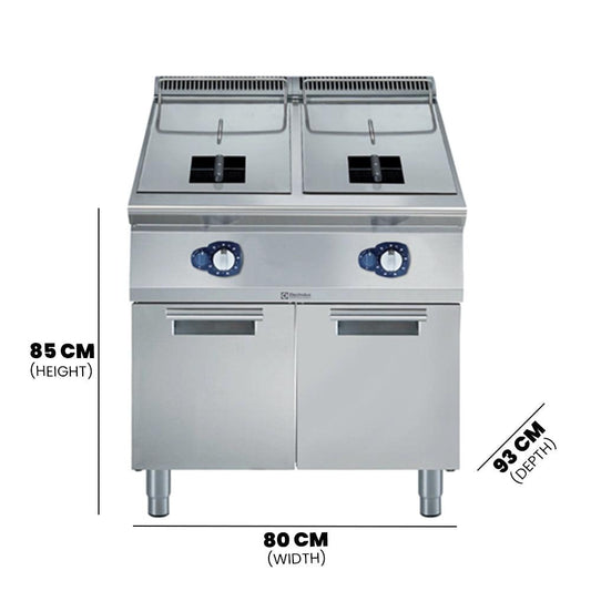 Electrolux 391078 Modular Cooking Range Double Container Gas Fryer 15+15 Liter 28 kW - HorecaStore