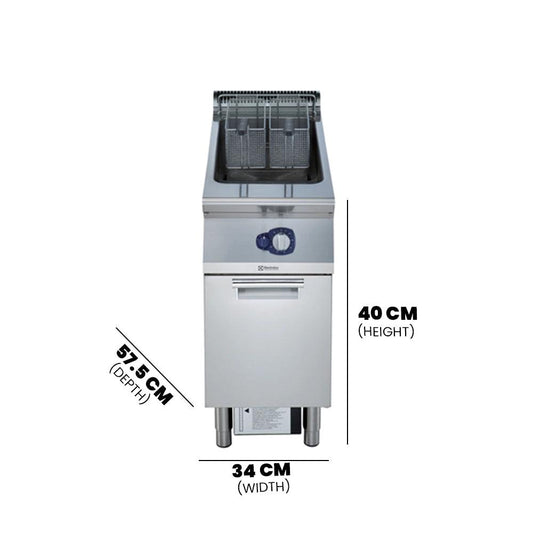 Electrolux 391331 Modular Cooking Range Single Container Gas Fryer 23 Liter 21 kW - HorecaStore