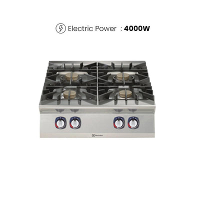 Electrolux 391003 Modular Cooking Range Gas Boiling Top 4 Burners 40 kW - HorecaStore