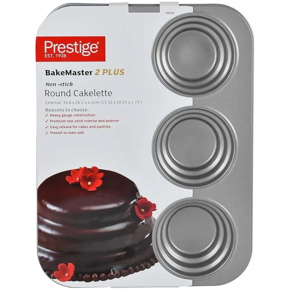 PRESTIGE PR46639 BAKEMASTER 2 CIRCLE CAKELETTE PAN