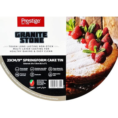 PRESTIGE PR48755 GRANITE SPRING FORM CAKE TIN, 23 cm DIAMETER