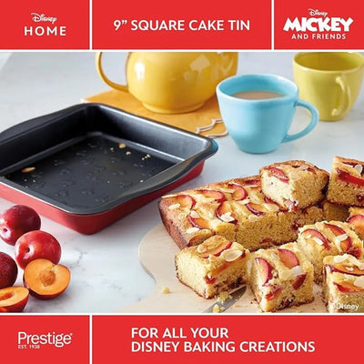 PRESTIGE PR48800 X DISNEY BAKEWARE SQUARE CAKE TIN, 23 cm