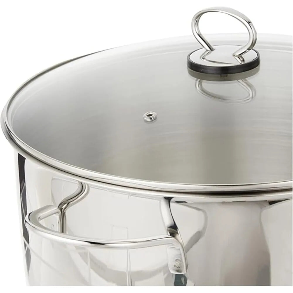 PRESTIGE PR81147 S/STEEL CASSEROLE WITH GLASS LID, 32 cm DIAMETER