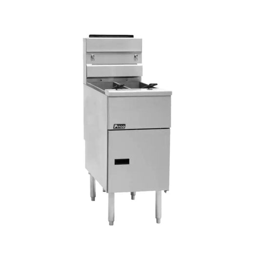 pitco sg14t gas floor fryer with milivolt control front door stainless steel tank oil capacity 20 25 lb 16 5 x 14 6 x 33 6 cm