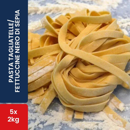 Portofino UAE Pasta Tagliatelle/Fettuccine Nero di sepia 5 x 2 Kg - HorecaStore