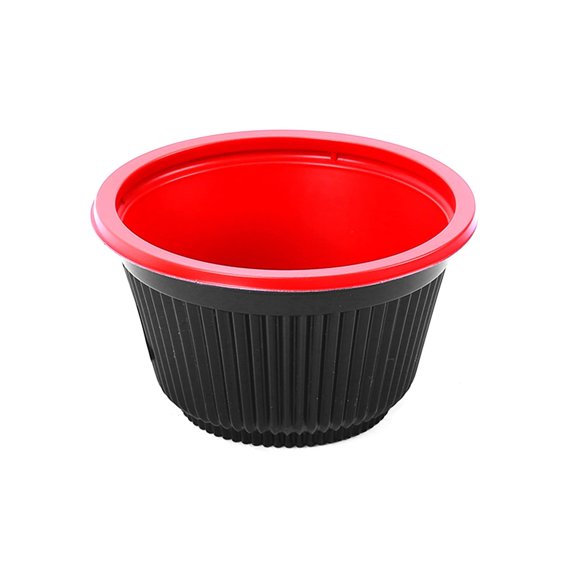 hotpack red and black base pp soup bowl with lids 450 mi 200 pcs