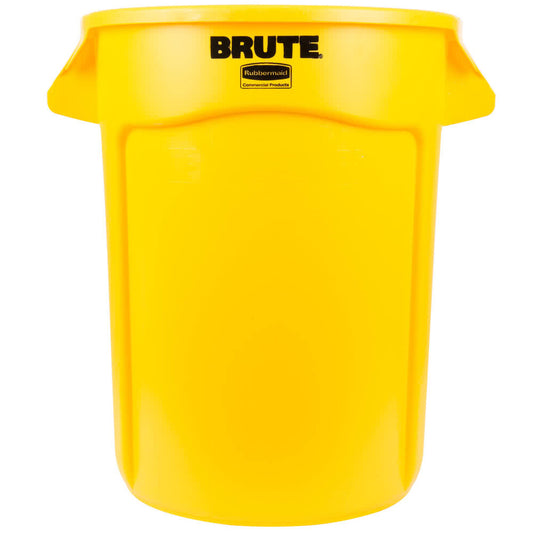 rubbermaid 121l brute container without lid yellow 1 x 6