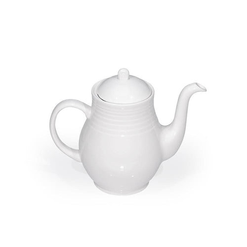 Furtino England Row 120cl/42oz White Porcelain Coffee Pot