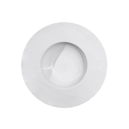 Furtino England River 30cm/12" White Porcelain Soup/Pasta plate - HorecaStore