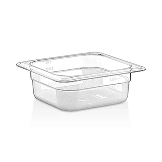 Rubber Plas Tech Polycarbonate GN 1/6 Container 6.5 cm deep - HorecaStore