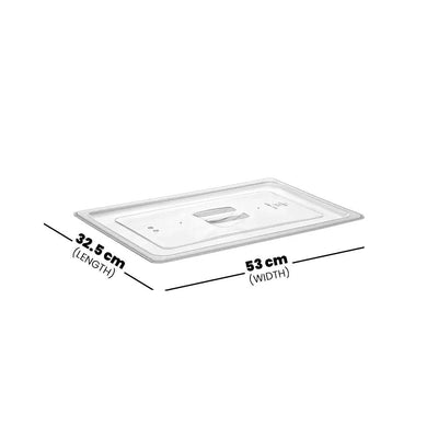 Rubber Plas Tech Polycarbonate GN 1/1 Lid 53 x 32.5 cm - HorecaStore