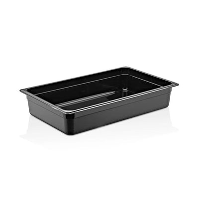 Rubber Plas Tech Black Polycarbonate GN 1/1 Container 10 cm deep - HorecaStore