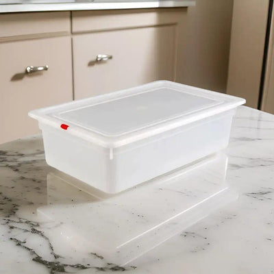 Rubber Plas Tech Polypropylene GN 1/1 Container With Lid 15 cm deep - HorecaStore