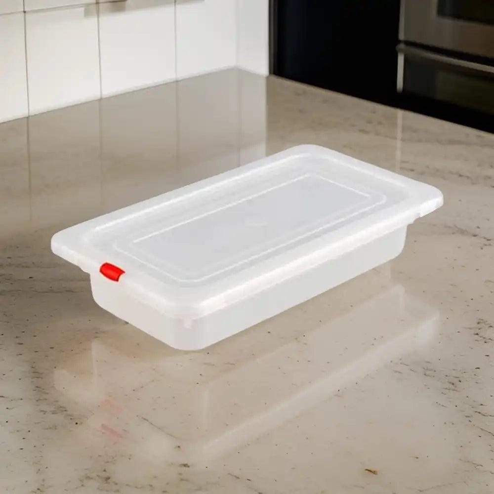 Rubber Plas Tech Polypropylene GN 1/3 Container With Lid 6.5 cm deep - HorecaStore