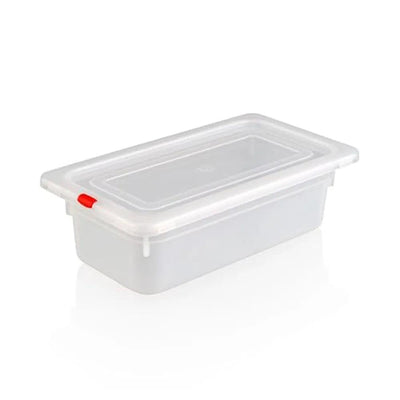 Rubber Plas Tech Polypropylene GN 1/3 Container With Lid 10 cm deep - HorecaStore