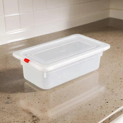 Rubber Plas Tech Polypropylene GN 1/3 Container With Lid 10 cm deep